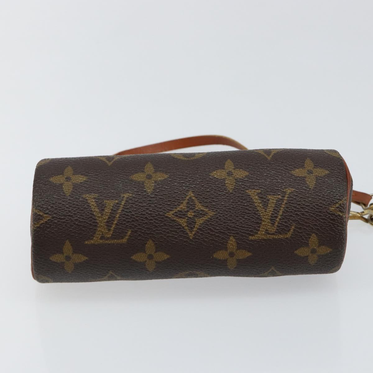 LOUIS VUITTON Monogram Papillon Pouch LV Auth BA6967