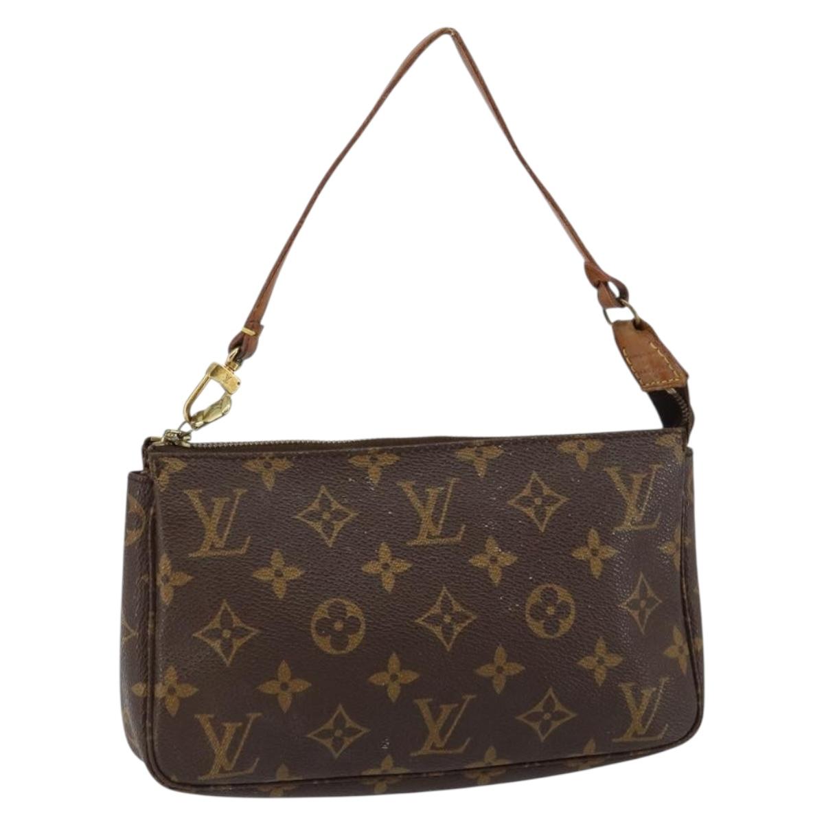LOUIS VUITTON Monogram Pochette Accessoires Pouch M51980 LV Auth BA6970