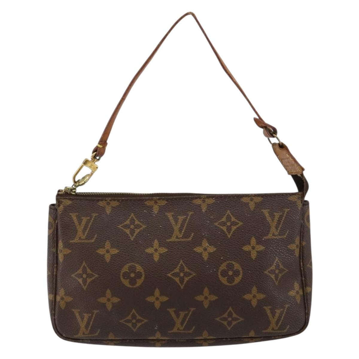 LOUIS VUITTON Monogram Pochette Accessoires Pouch M51980 LV Auth BA6970