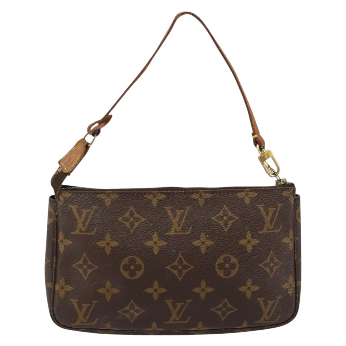LOUIS VUITTON Monogram Pochette Accessoires Pouch M51980 LV Auth BA6970