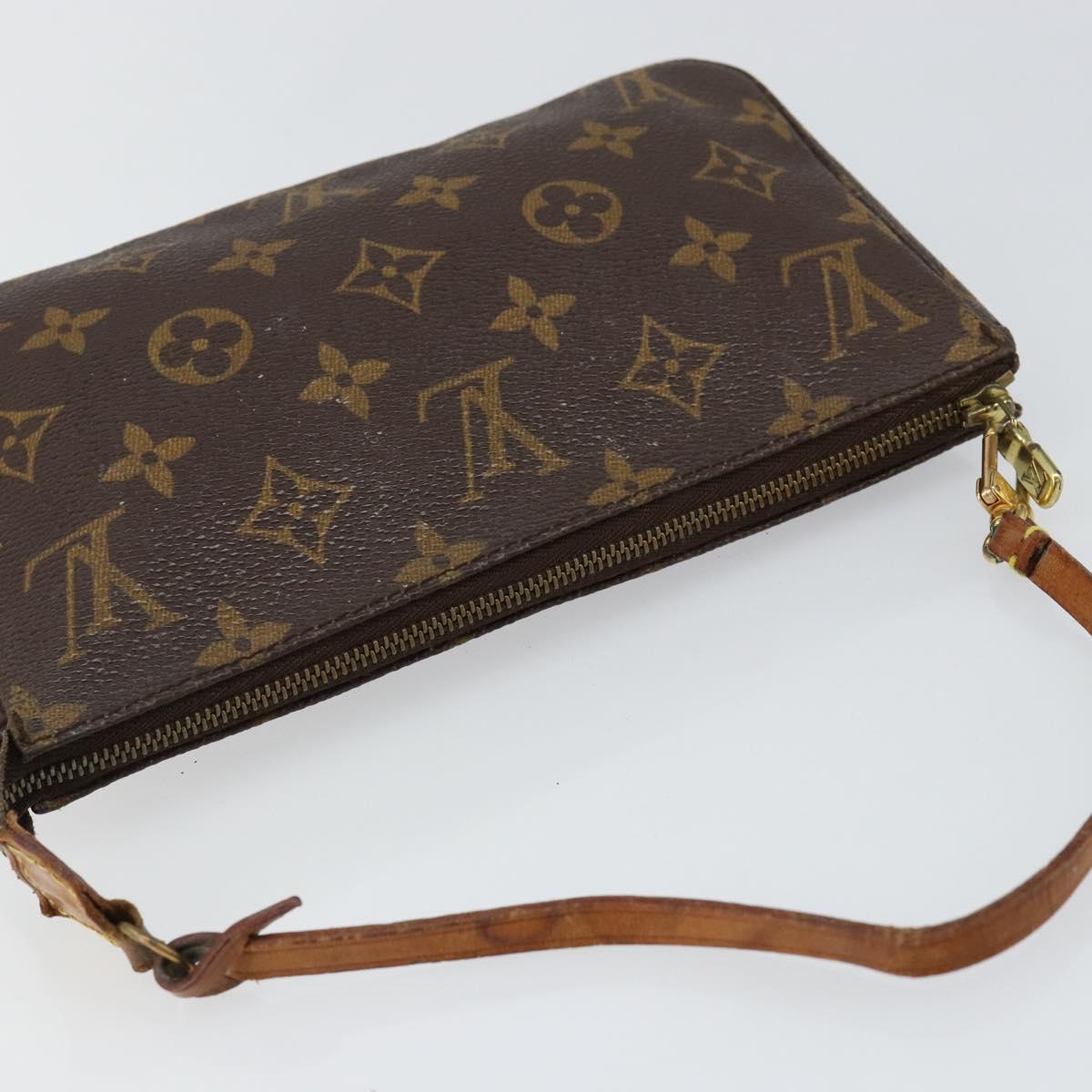 LOUIS VUITTON Monogram Pochette Accessoires Pouch M51980 LV Auth BA6970