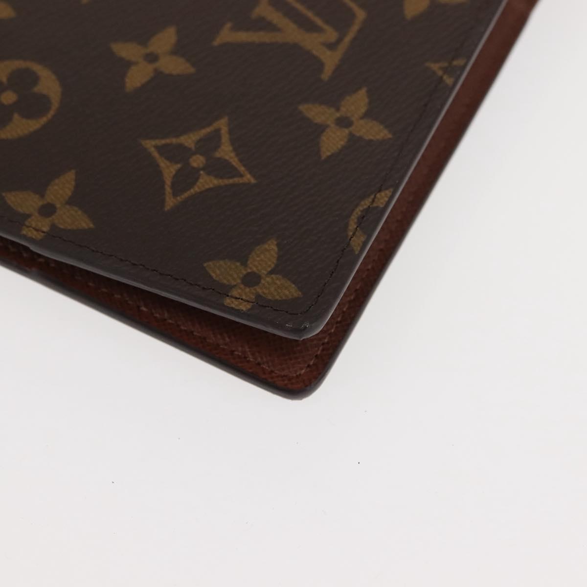 LOUIS VUITTON Monogram Agenda GM Day Planner Cover R20006 LV Auth BA6973