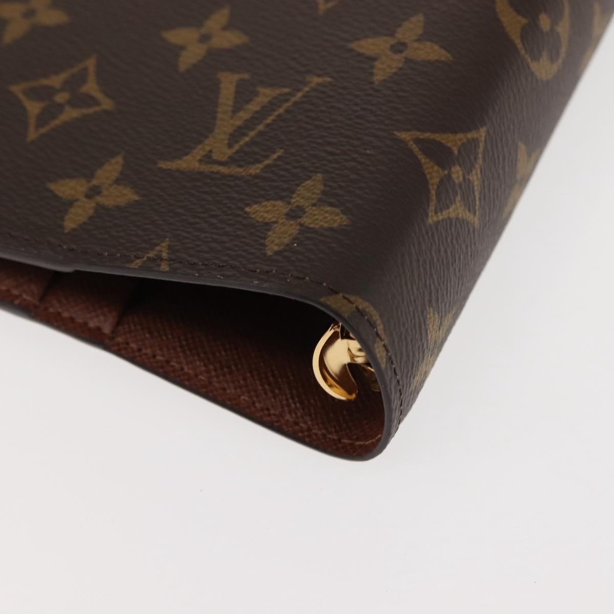 LOUIS VUITTON Monogram Agenda GM Day Planner Cover R20006 LV Auth BA6973