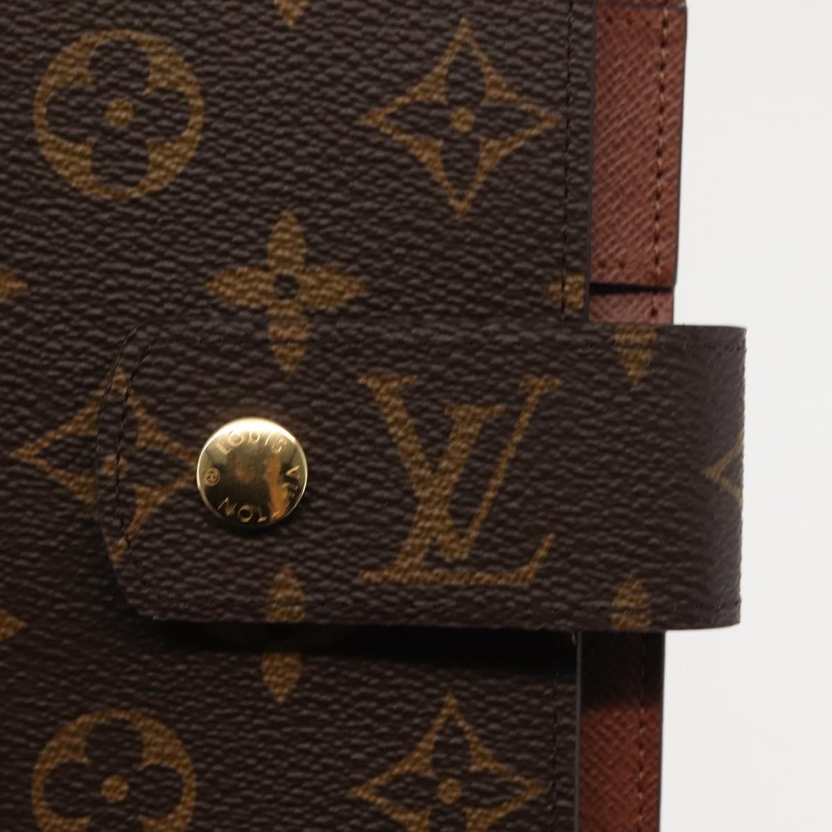 LOUIS VUITTON Monogram Agenda GM Day Planner Cover R20006 LV Auth BA6973