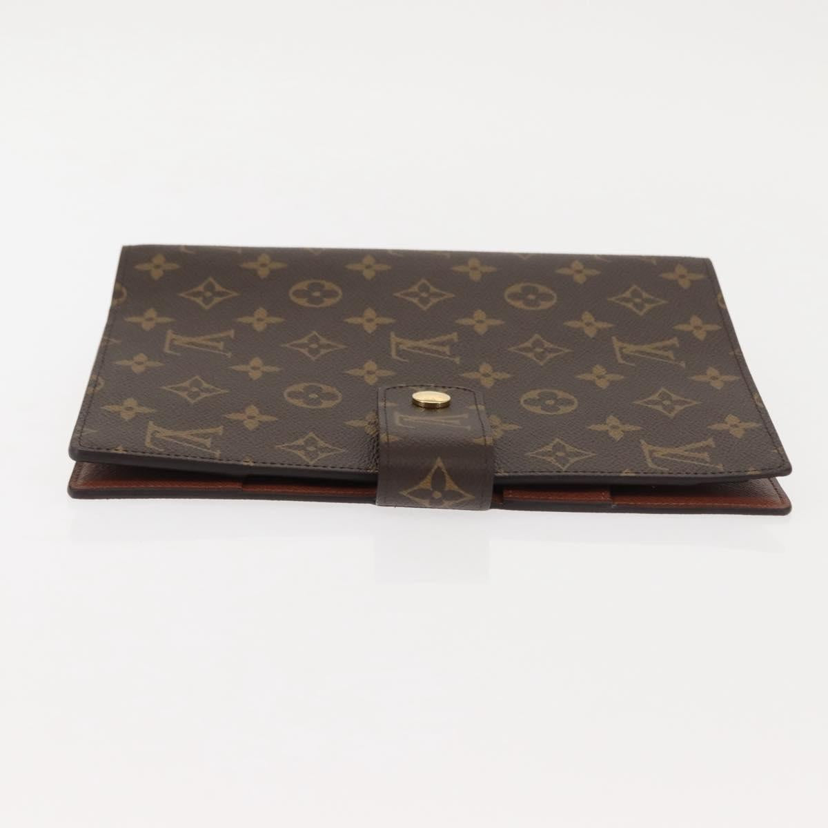 LOUIS VUITTON Monogram Agenda GM Day Planner Cover R20006 LV Auth BA6973