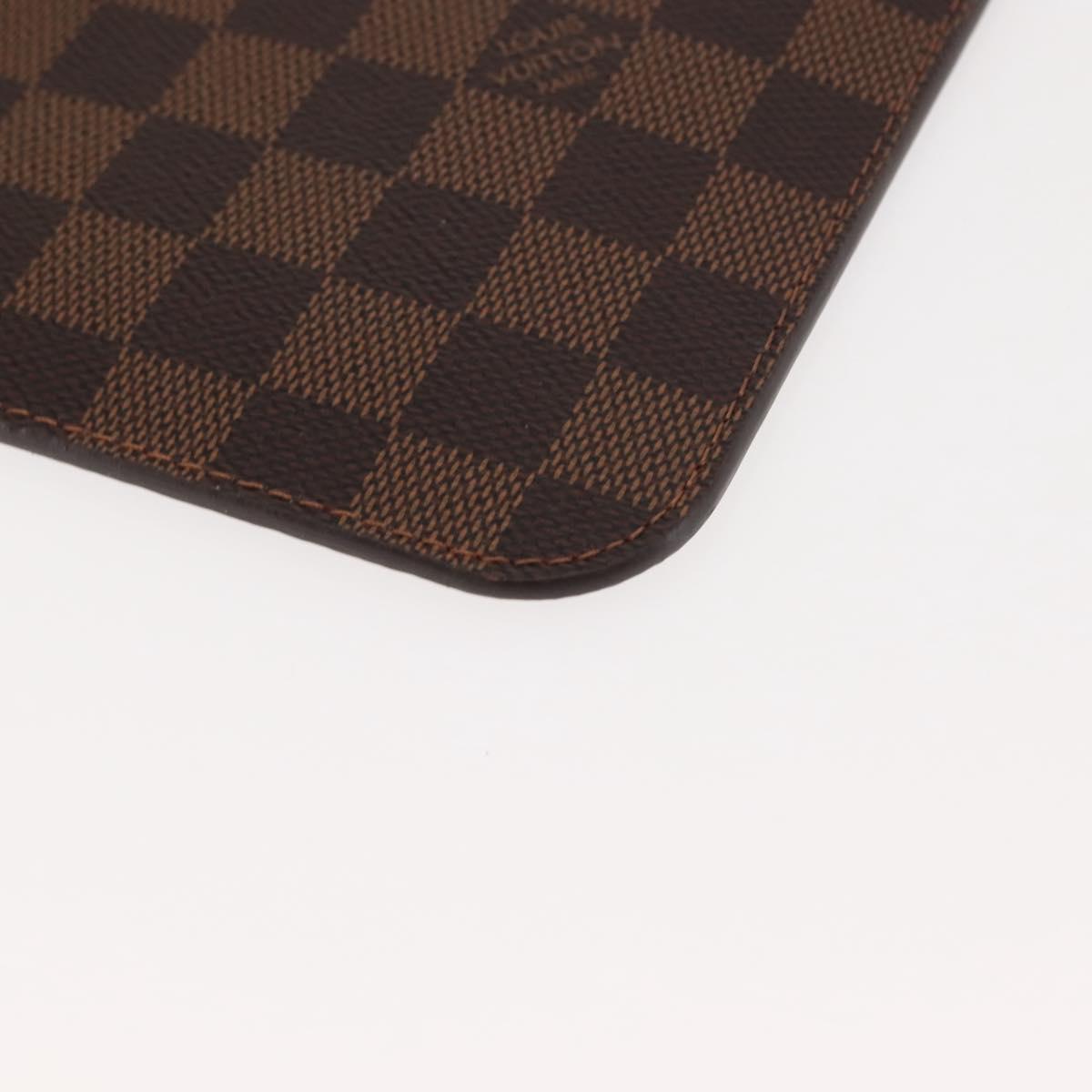 LOUIS VUITTON Damier Ebene Neverfull MM Pouch Accessory Pouch LV Auth BA6976