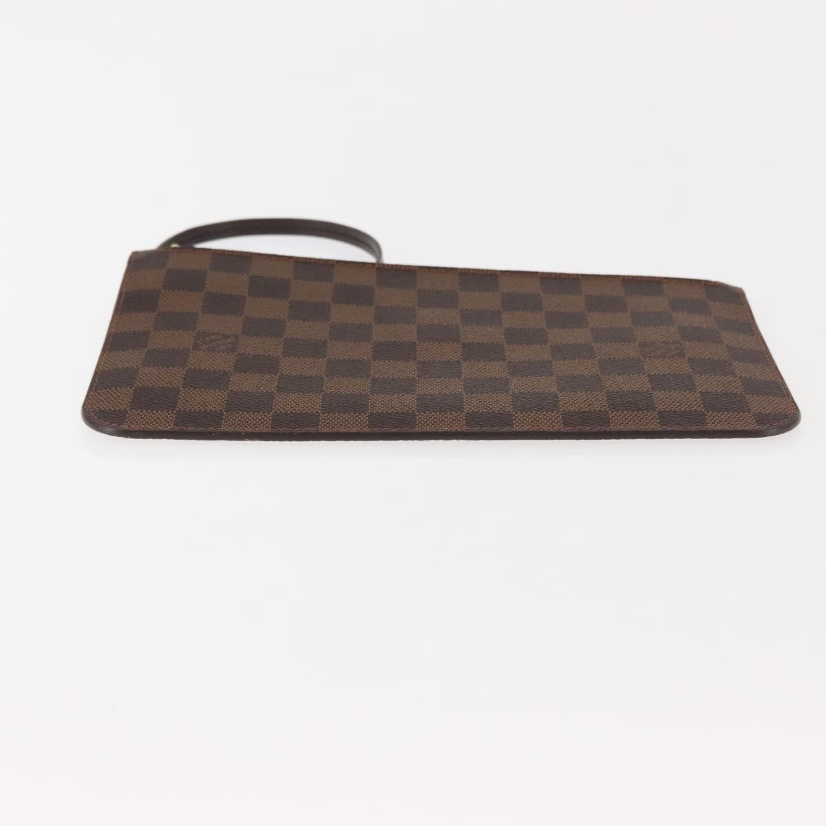 LOUIS VUITTON Damier Ebene Neverfull MM Pouch Accessory Pouch LV Auth BA6976
