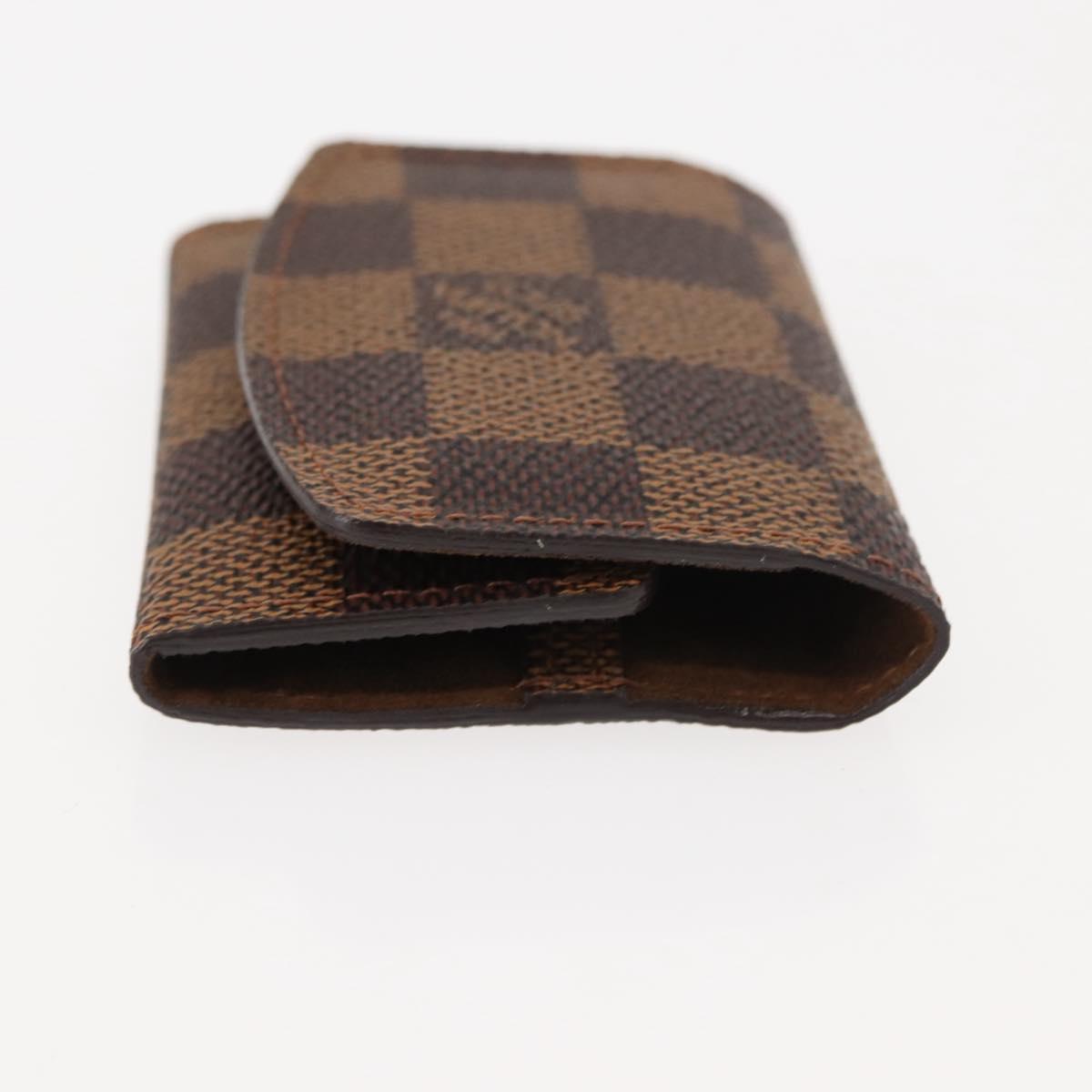 LOUIS VUITTON Damier Ebene Cuff Case Ag925 Silver LV Auth BA6977