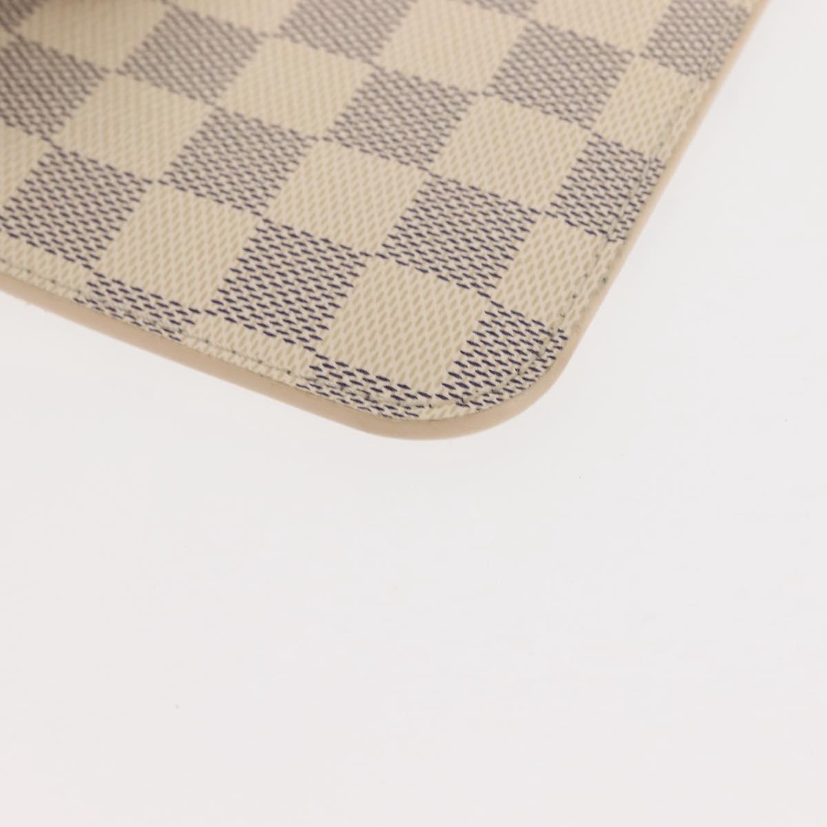 LOUIS VUITTON Damier Azur Neverfull PM Pouch Accessory Pouch LV Auth BA6980