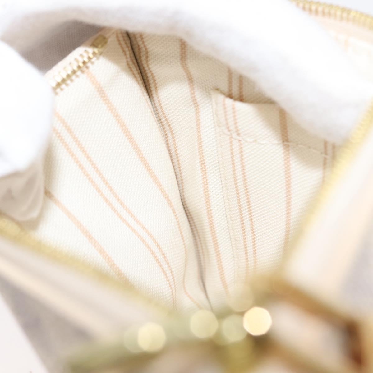 LOUIS VUITTON Damier Azur Neverfull PM Pouch Accessory Pouch LV Auth BA6980