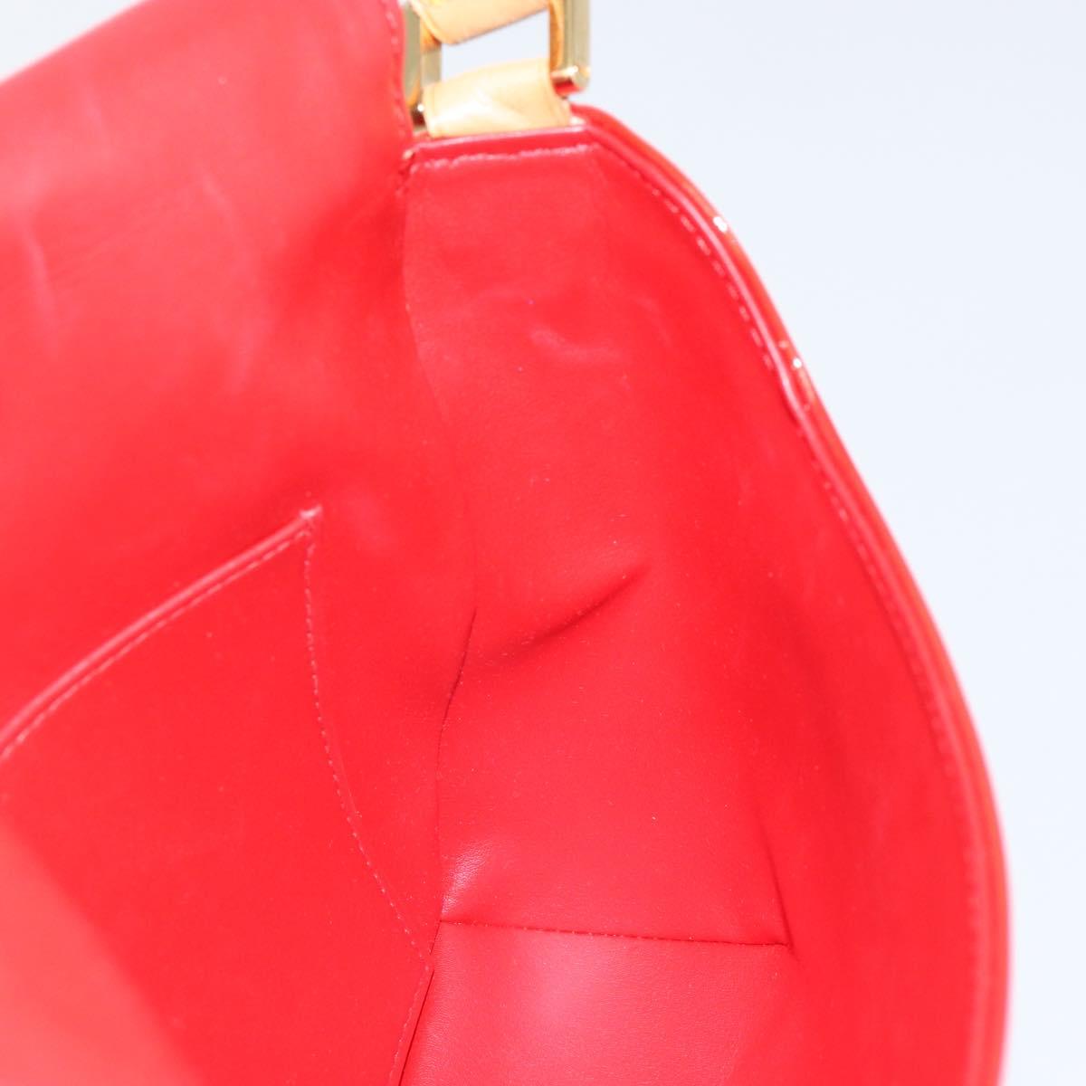 LOUIS VUITTON Monogram Vernis Thompson Street Bag Red M91094 Auth BA6993