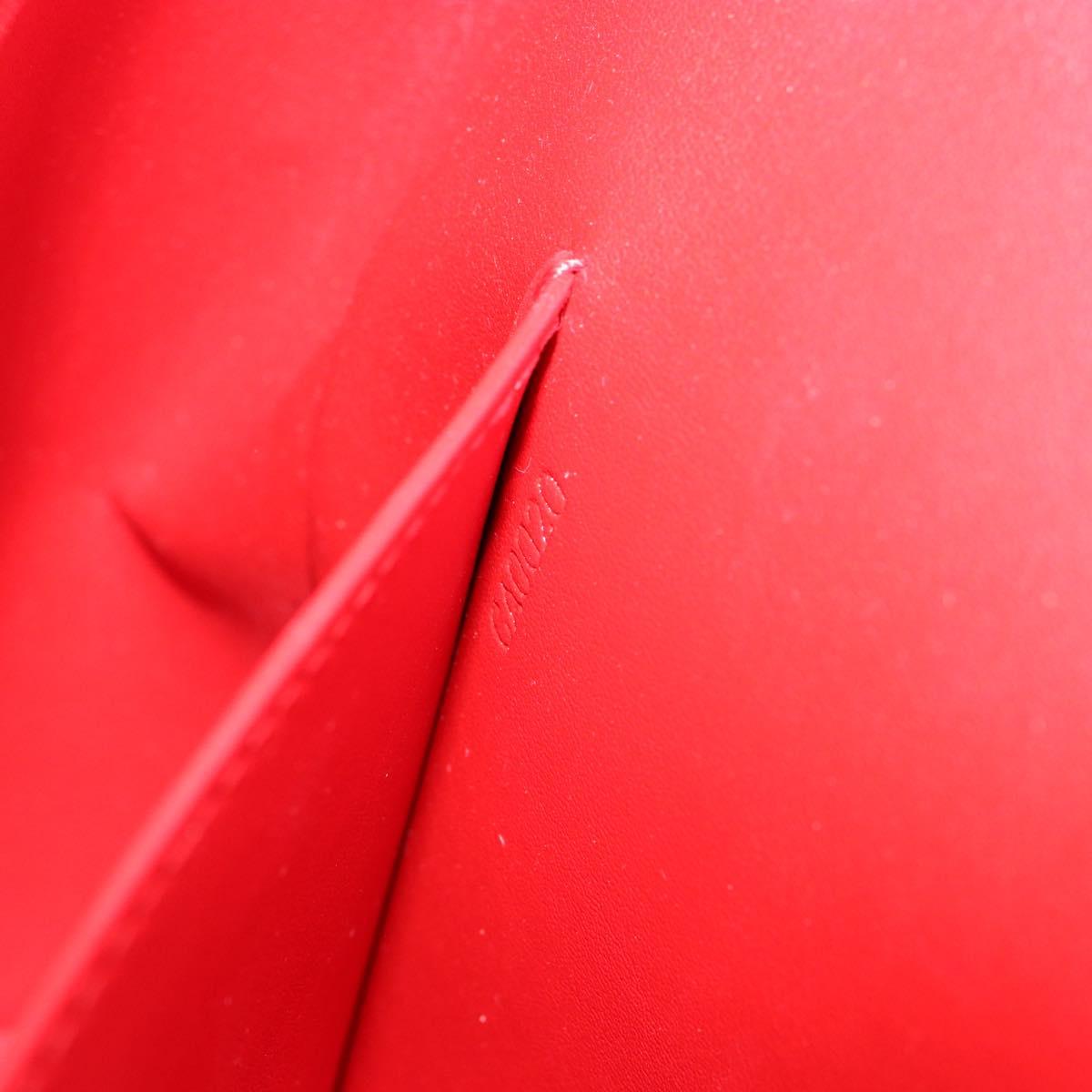 LOUIS VUITTON Monogram Vernis Thompson Street Bag Red M91094 Auth BA6993