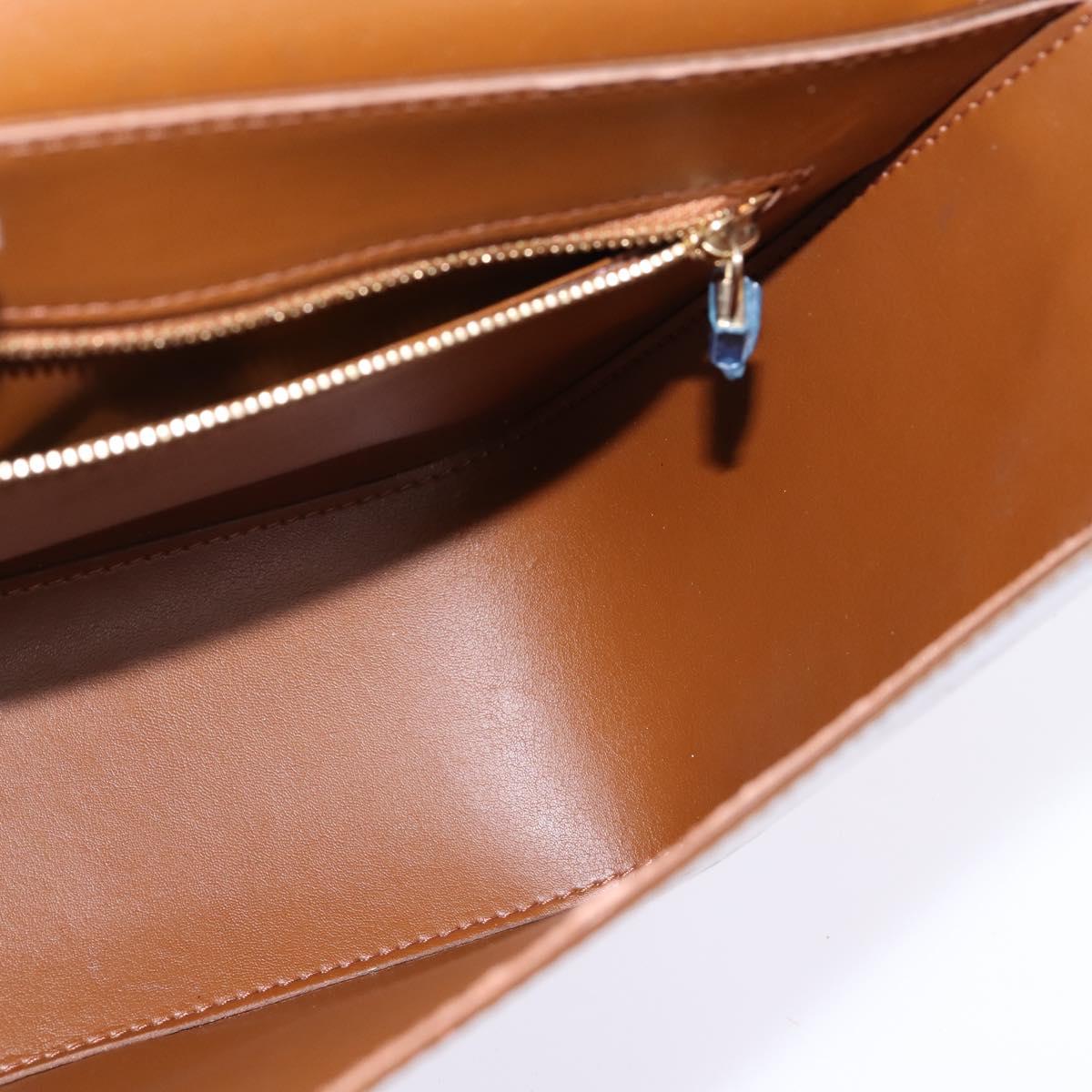 LOUIS VUITTON Monogram Vernis Christie GM Shoulder Bag Bronze M91107 Auth BA6997