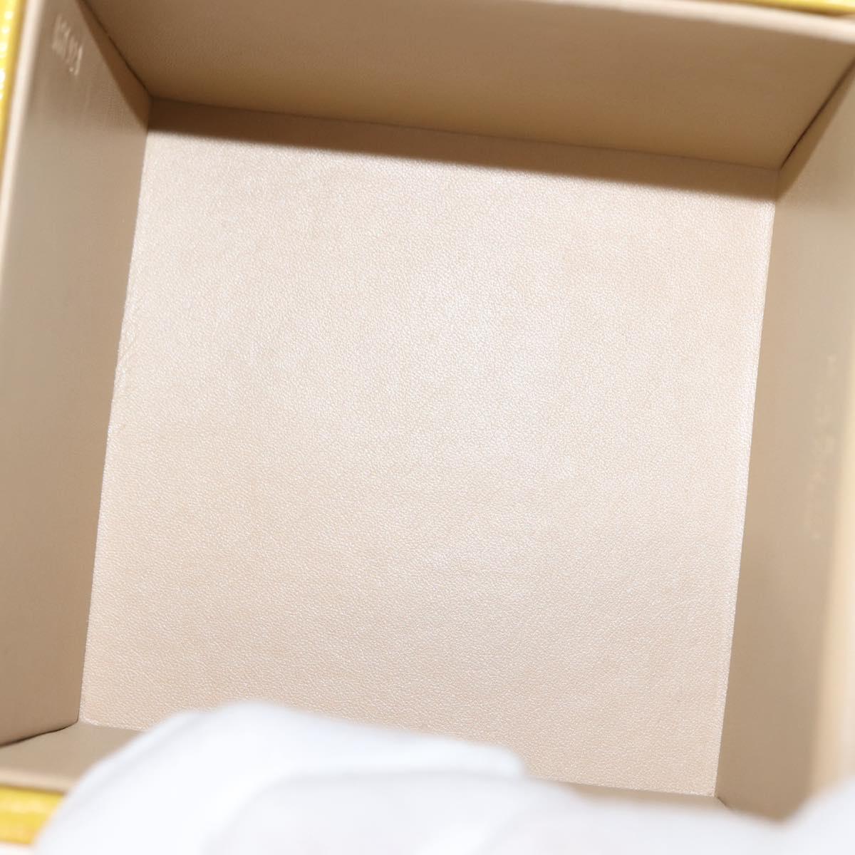 LOUIS VUITTON Monogram Vernis Bleecker Cosmetic Pouch Beige M91002 Auth BA6998