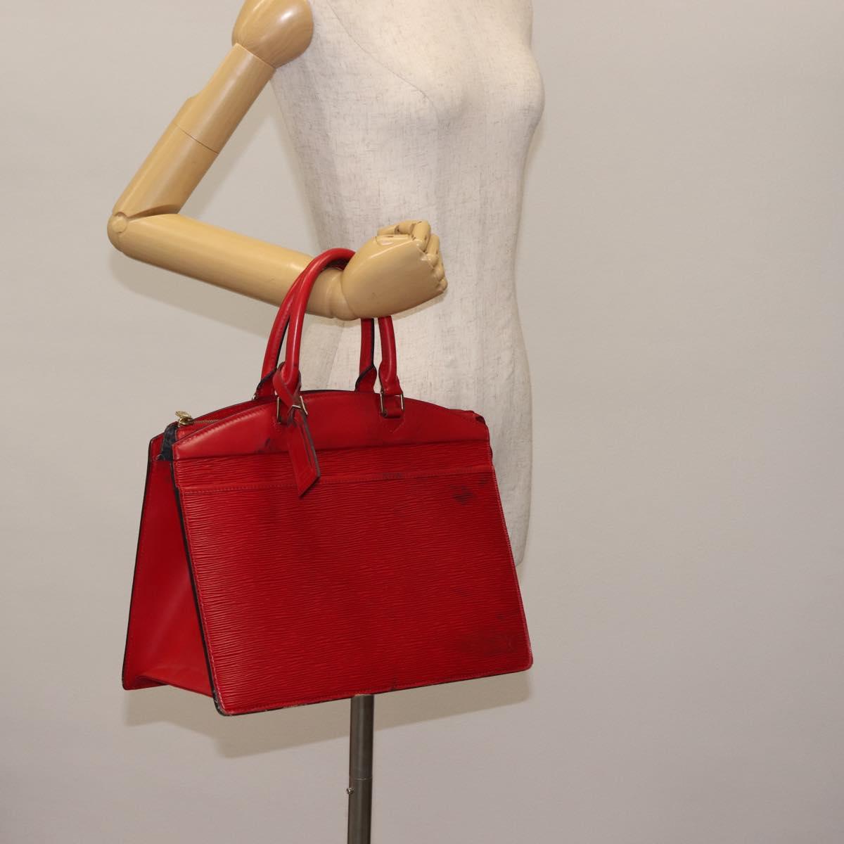 LOUIS VUITTON Epi Riviera Hand Bag Red M48187 LV Auth BA7000