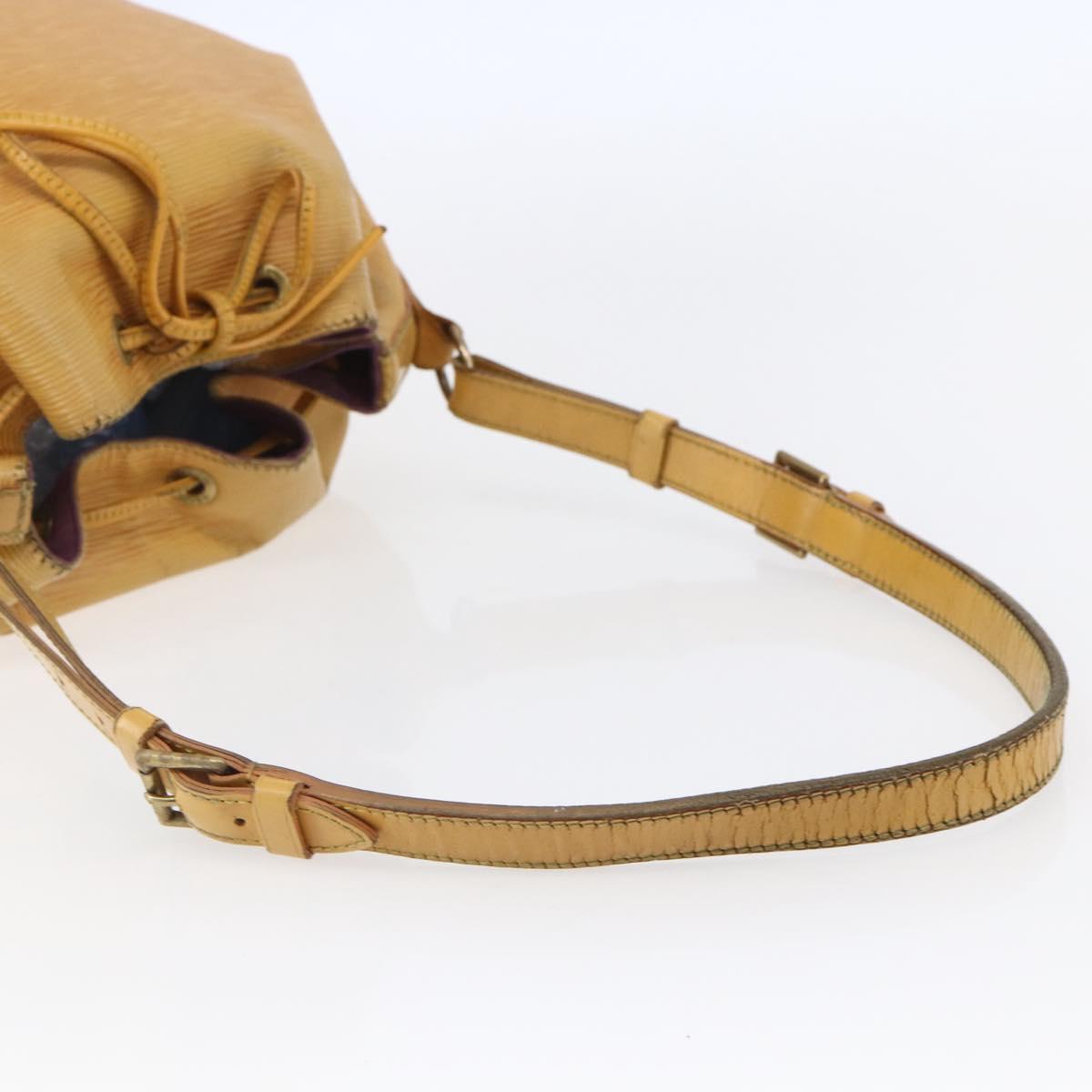 LOUIS VUITTON Epi Petit Noe Shoulder Bag Yellow M44109 LV Auth BA7004