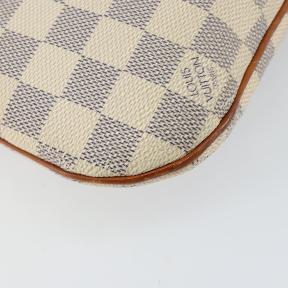LOUIS VUITTON Damier Azur Pochette Bosphore Shoulder Bag N51112 LV Auth BA7009