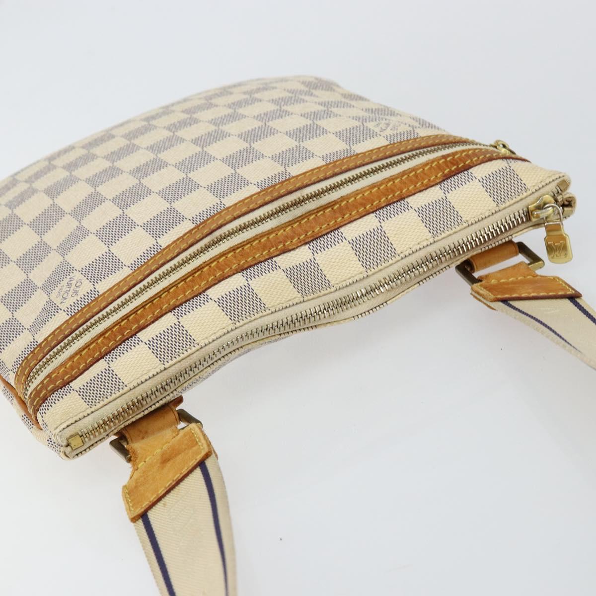 LOUIS VUITTON Damier Azur Pochette Bosphore Shoulder Bag N51112 LV Auth BA7009