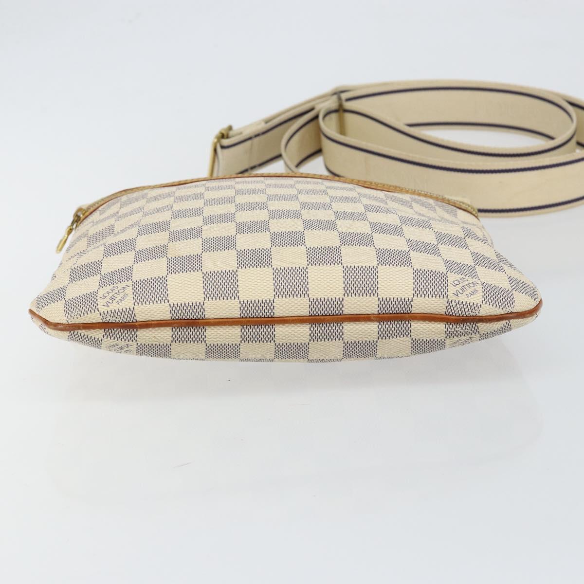 LOUIS VUITTON Damier Azur Pochette Bosphore Shoulder Bag N51112 LV Auth BA7009