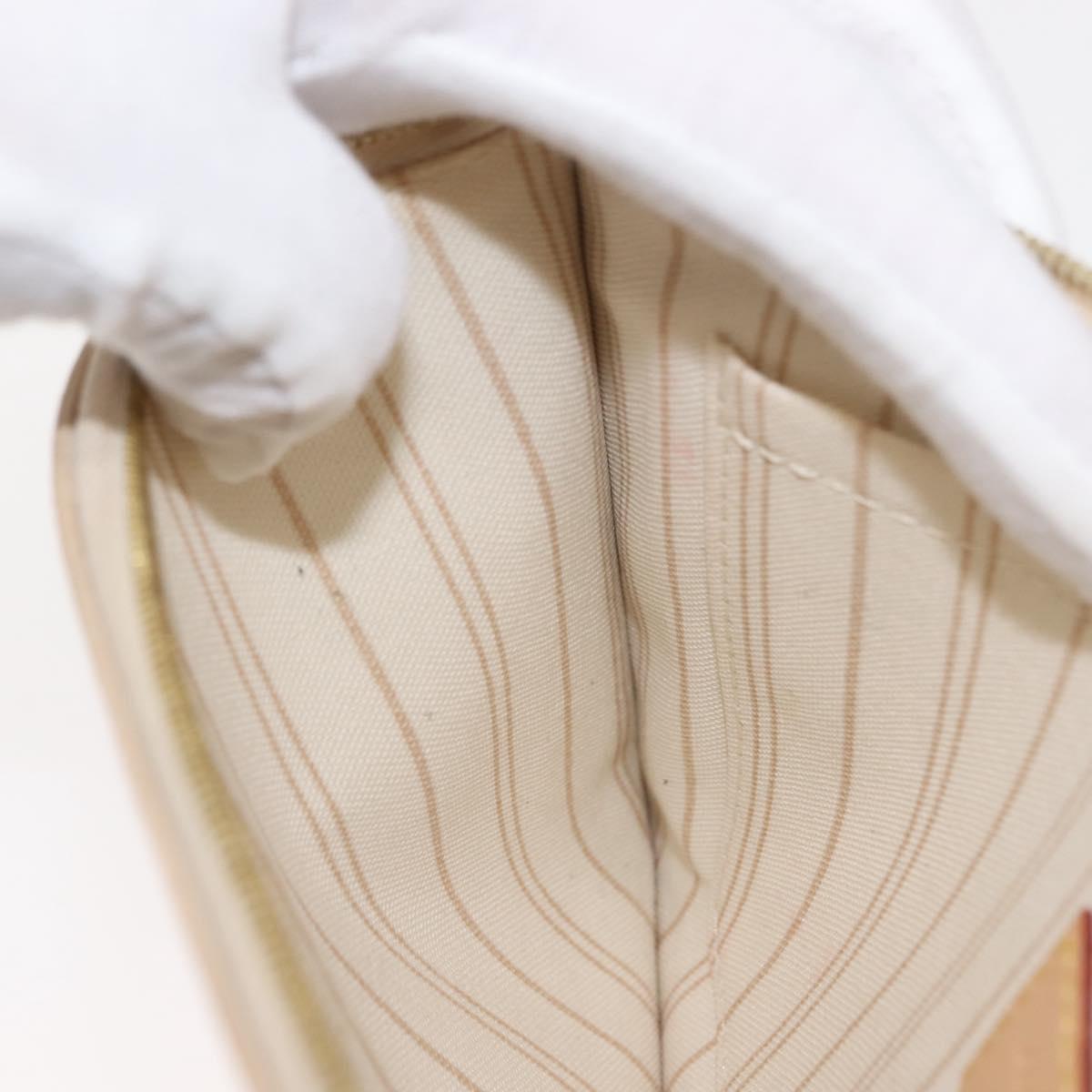 LOUIS VUITTON Damier Azur Neverfull MM Pouch LV Auth BA7011