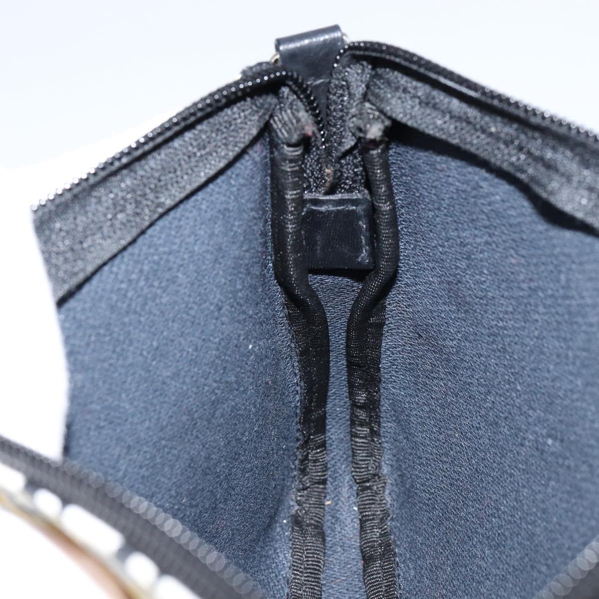 BALLY Hand Bag Canvas Black Auth BA7026