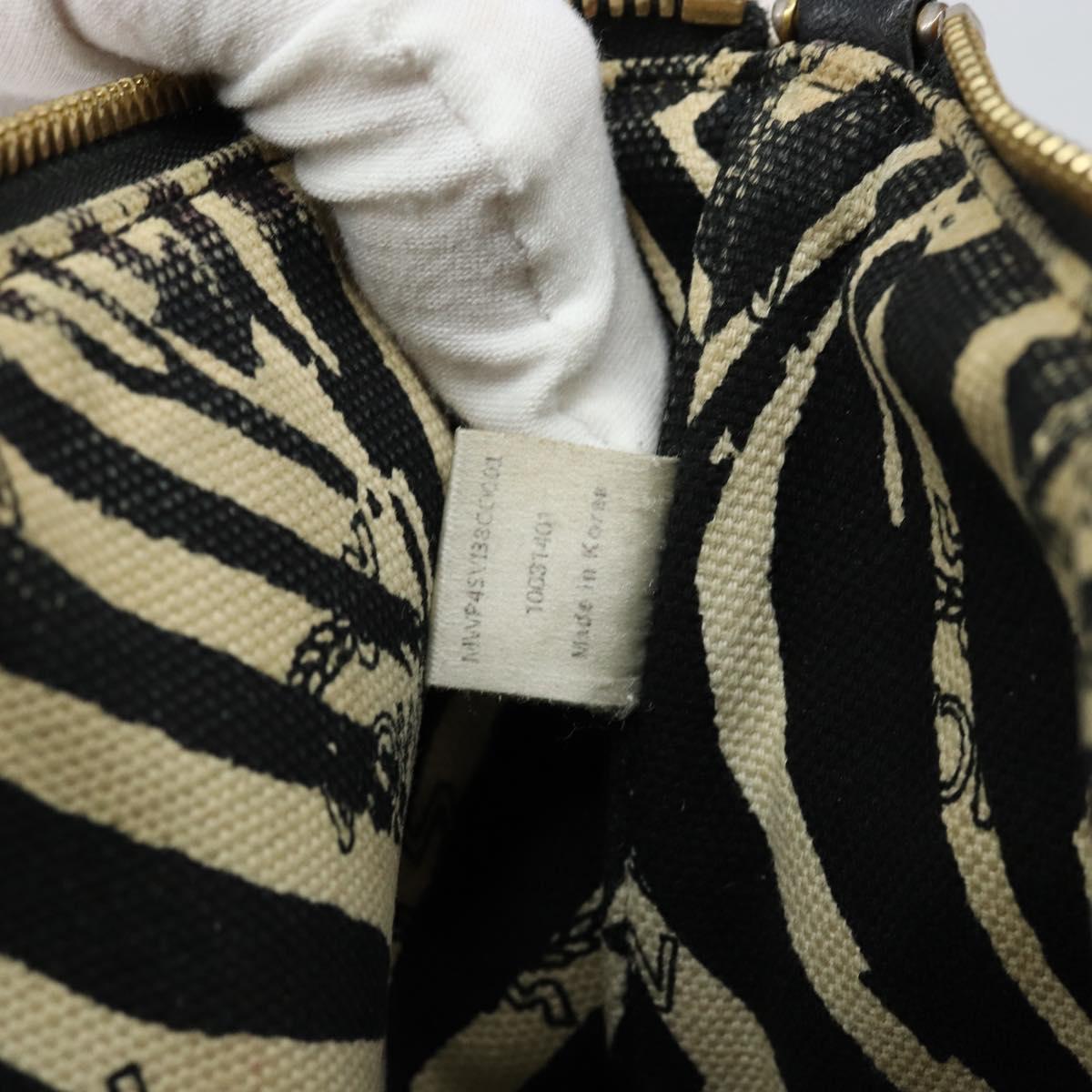 MCM Logogram Vicetos Shoulder Bag PVC Leather Brown Gold Auth BA7029