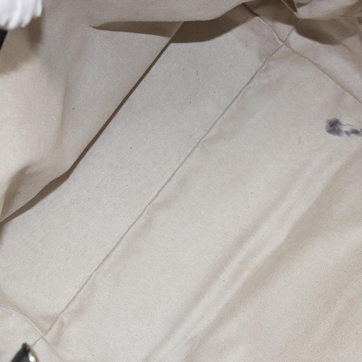 Jimmy Choo Studs Tote Bag Leather Black Silver Auth BA7036