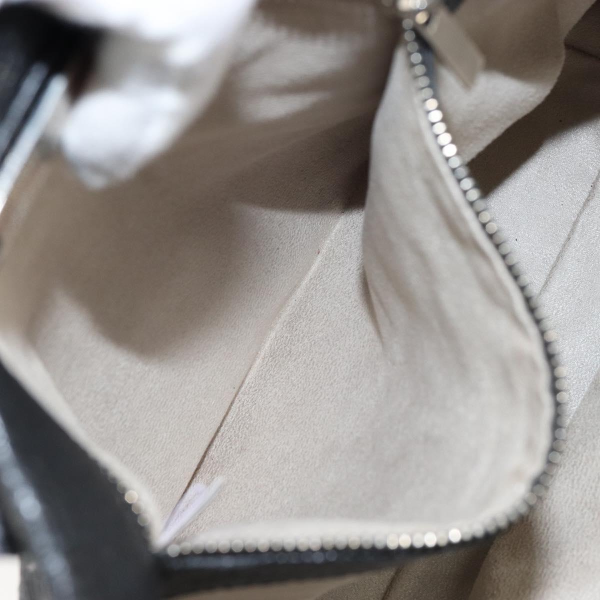 Jimmy Choo Studs Tote Bag Leather Black Silver Auth BA7036