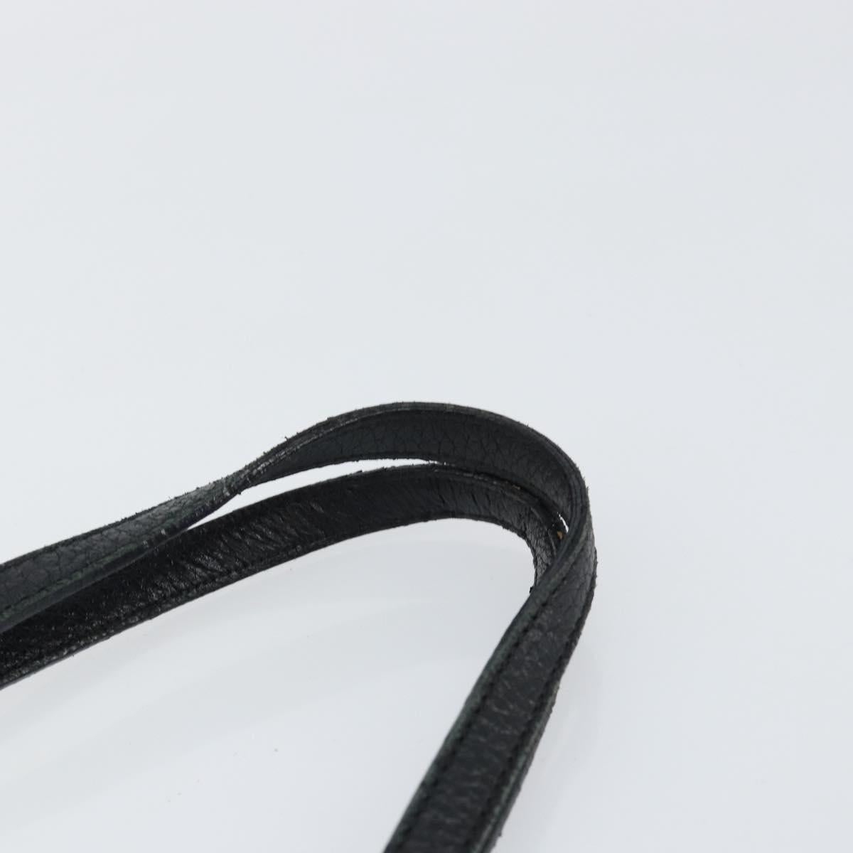 Jimmy Choo Studs Tote Bag Leather Black Silver Auth BA7036