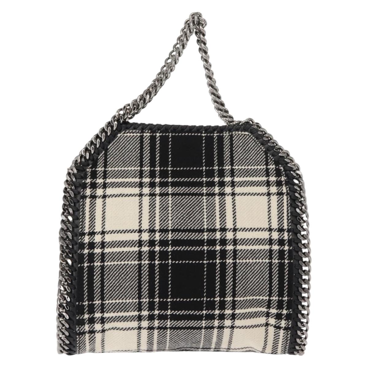 Stella MacCartney Chain Falabella Bag Polyester 2way Black 371223 Auth BA7040