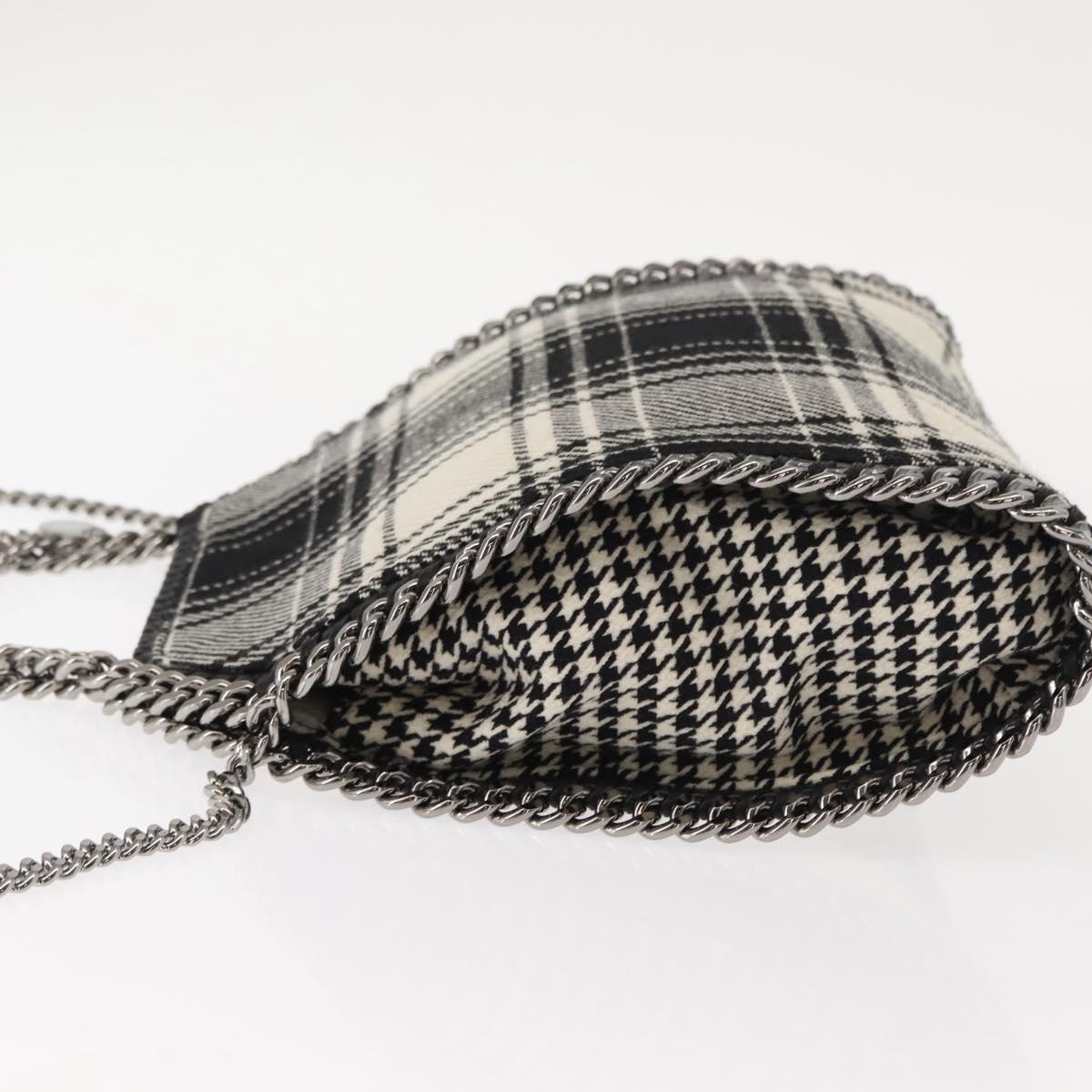 Stella MacCartney Chain Falabella Bag Polyester 2way Black 371223 Auth BA7040