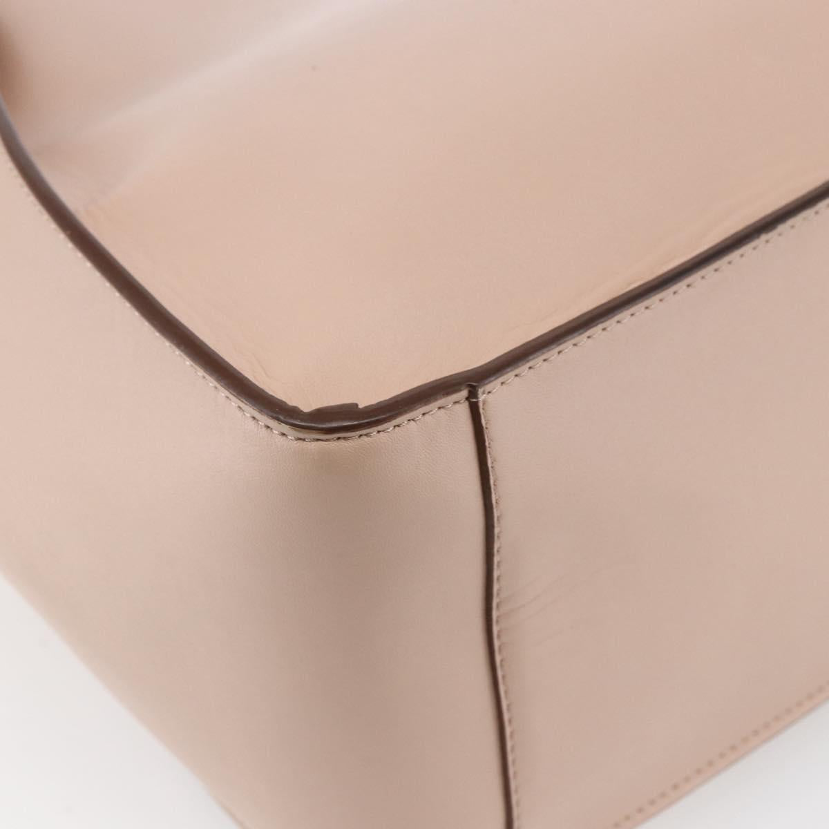 Stella MacCartney Tote Bag Leather Beige 502793 Auth BA7042