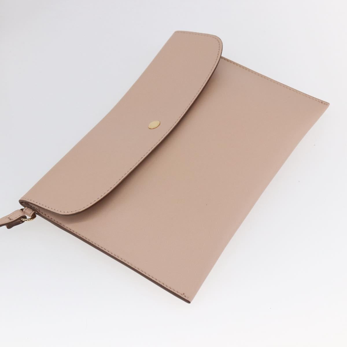 Stella MacCartney Tote Bag Leather Beige 502793 Auth BA7042