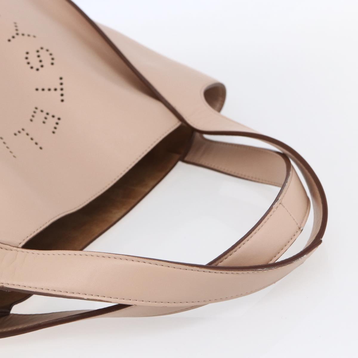 Stella MacCartney Tote Bag Leather Beige 502793 Auth BA7042