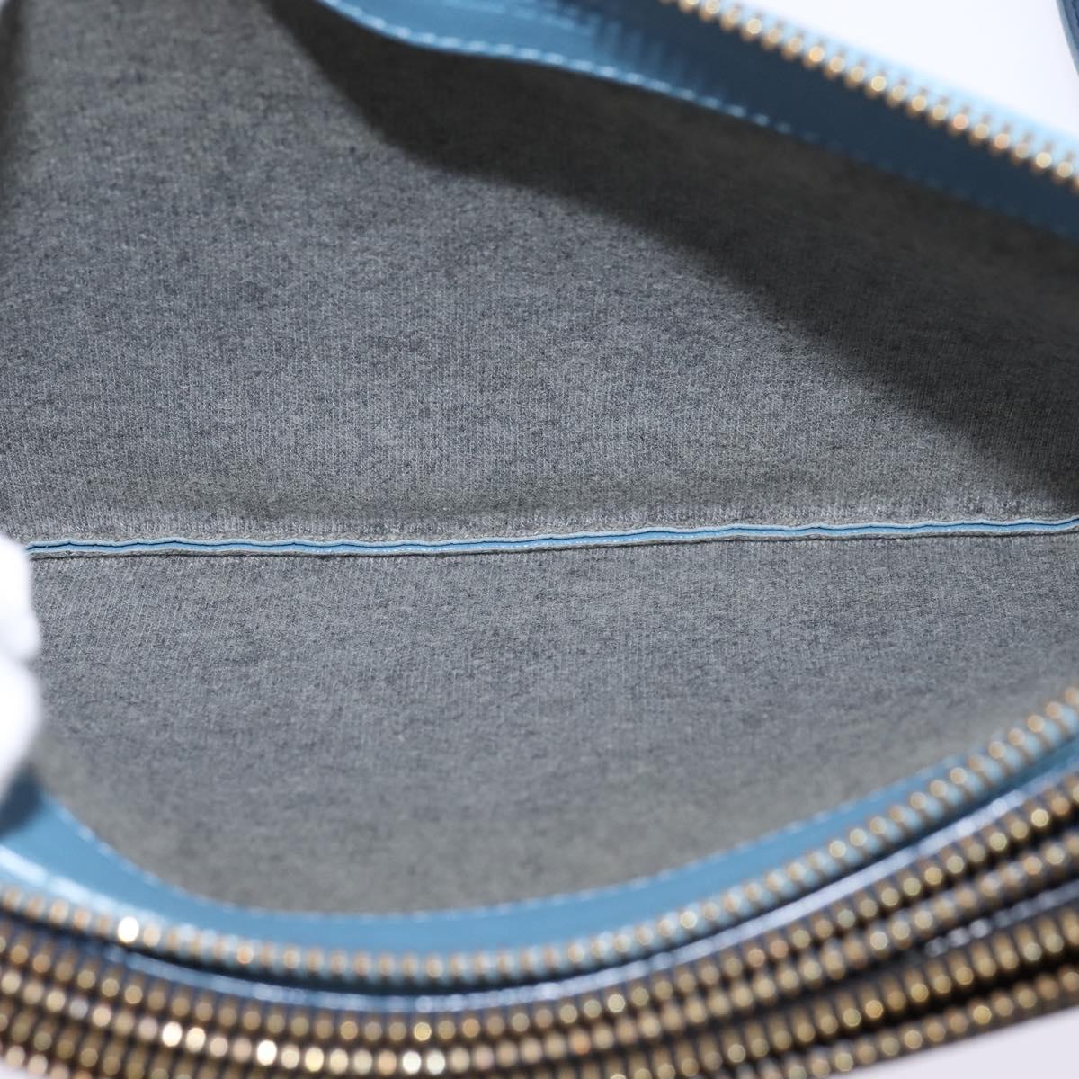 CELINE Trio large Shoulder Bag Leather Multicolor Gold Auth BA7047