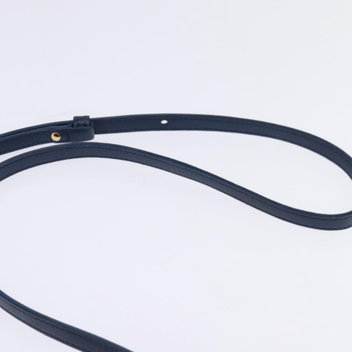 CELINE Trio large Shoulder Bag Leather Multicolor Gold Auth BA7047