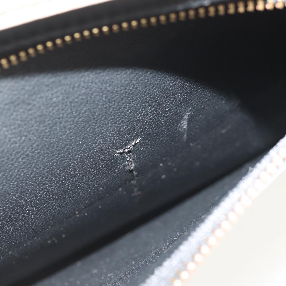 CELINE Trapeze Hand Bag Leather Suede 2way Beige Black gold Auth BA7053