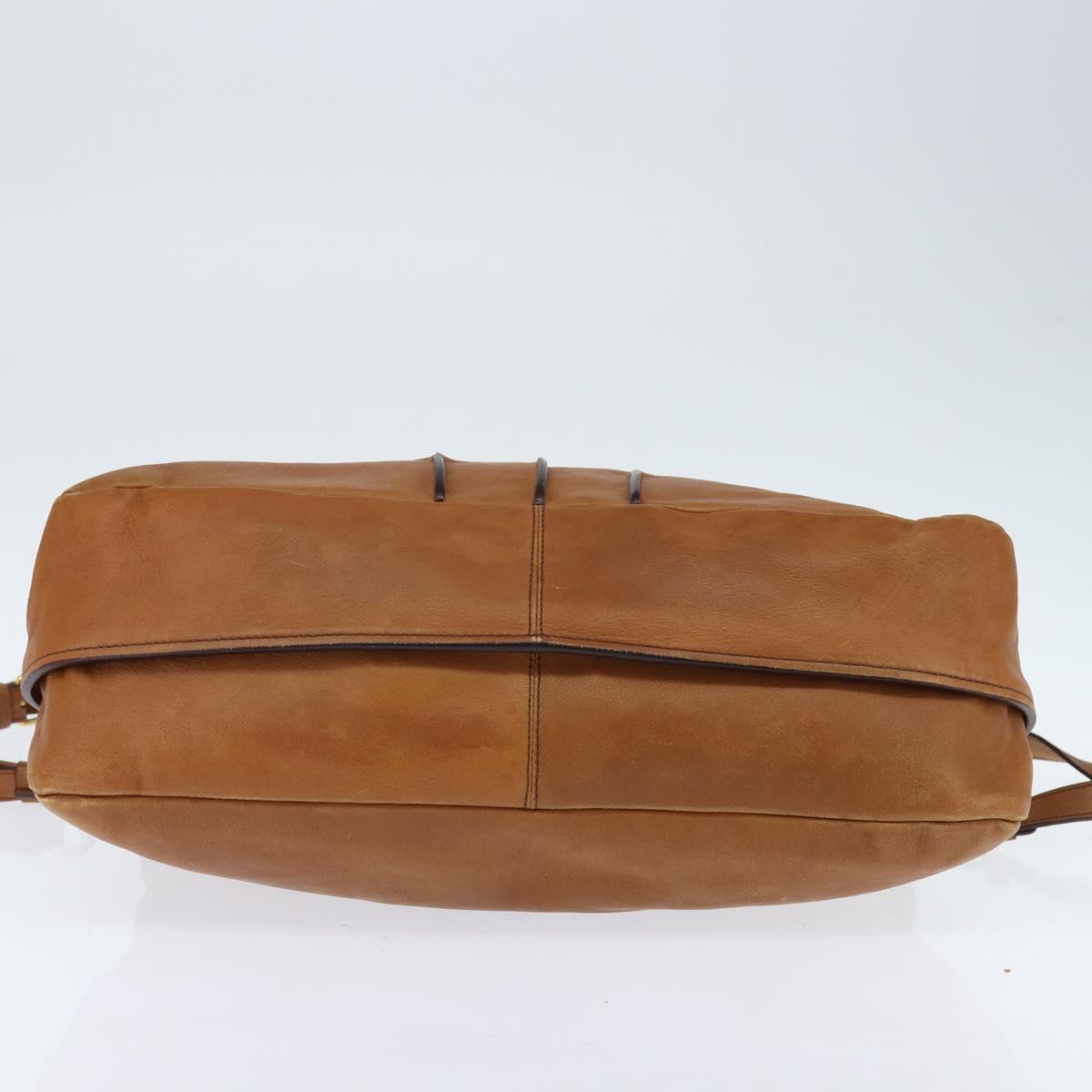 Chloe Margaret Hand Bag Leather 2way Brown Gold Auth BA7073