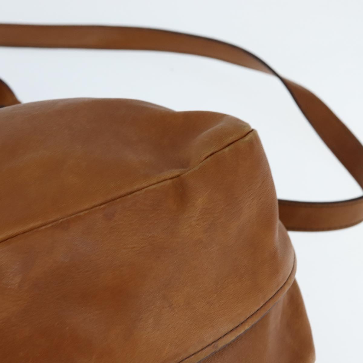 Chloe Margaret Hand Bag Leather 2way Brown Gold Auth BA7073