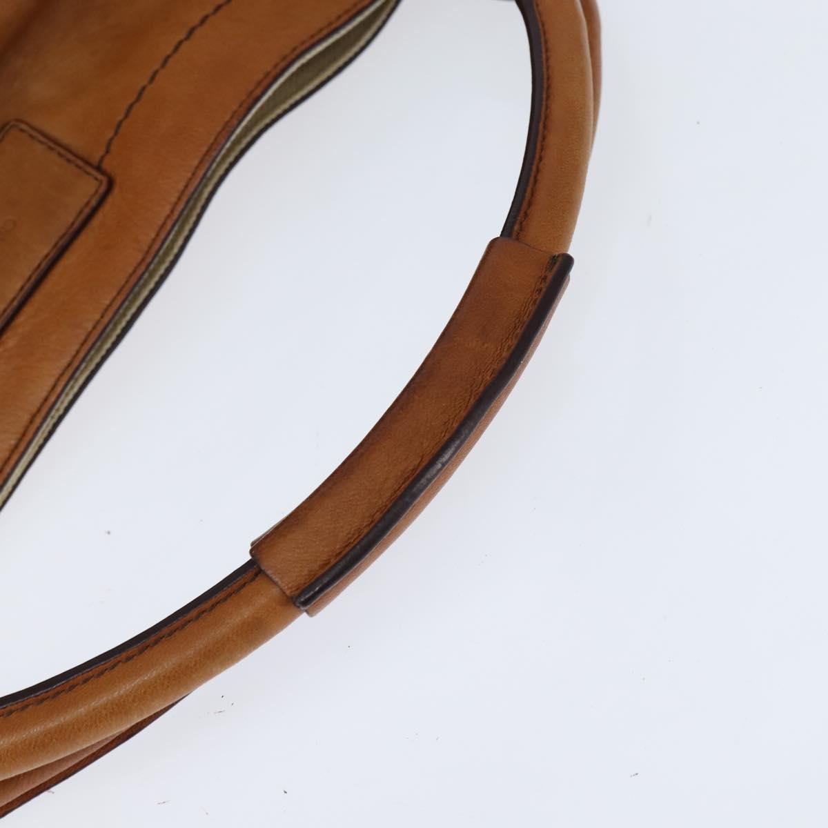 Chloe Margaret Hand Bag Leather 2way Brown Gold Auth BA7073