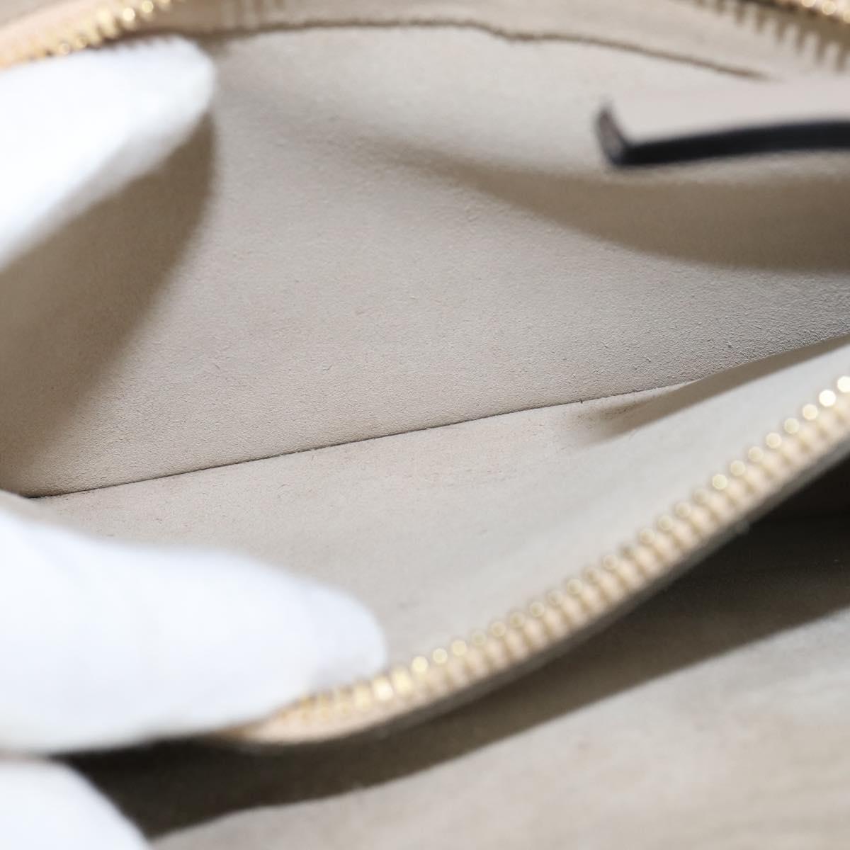 Chloe Fay Shoulder Bag Suede Leather Gray Gold Auth BA7076
