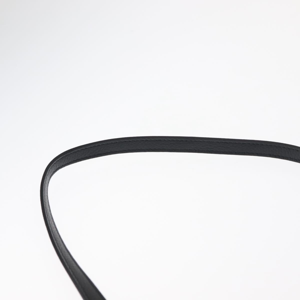 BALENCIAGA Hand Bag Leather 2way Black Silver Auth BA7090