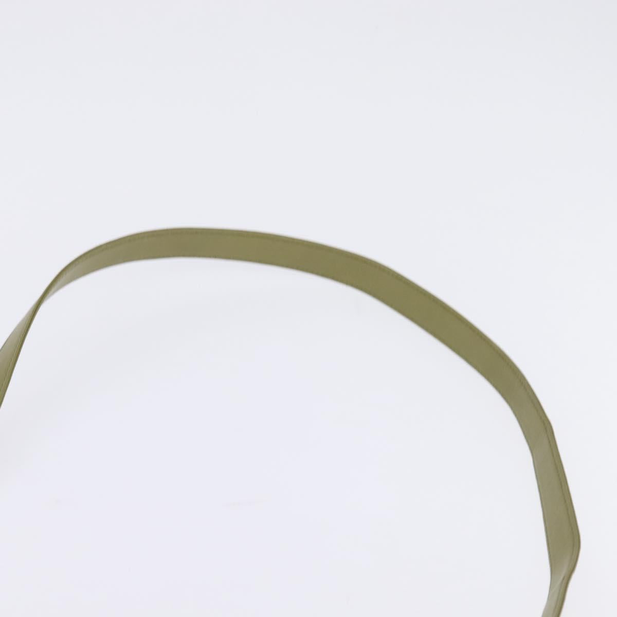 GUCCI Shoulder Bag Suede Leather Green Gold Auth BA7108