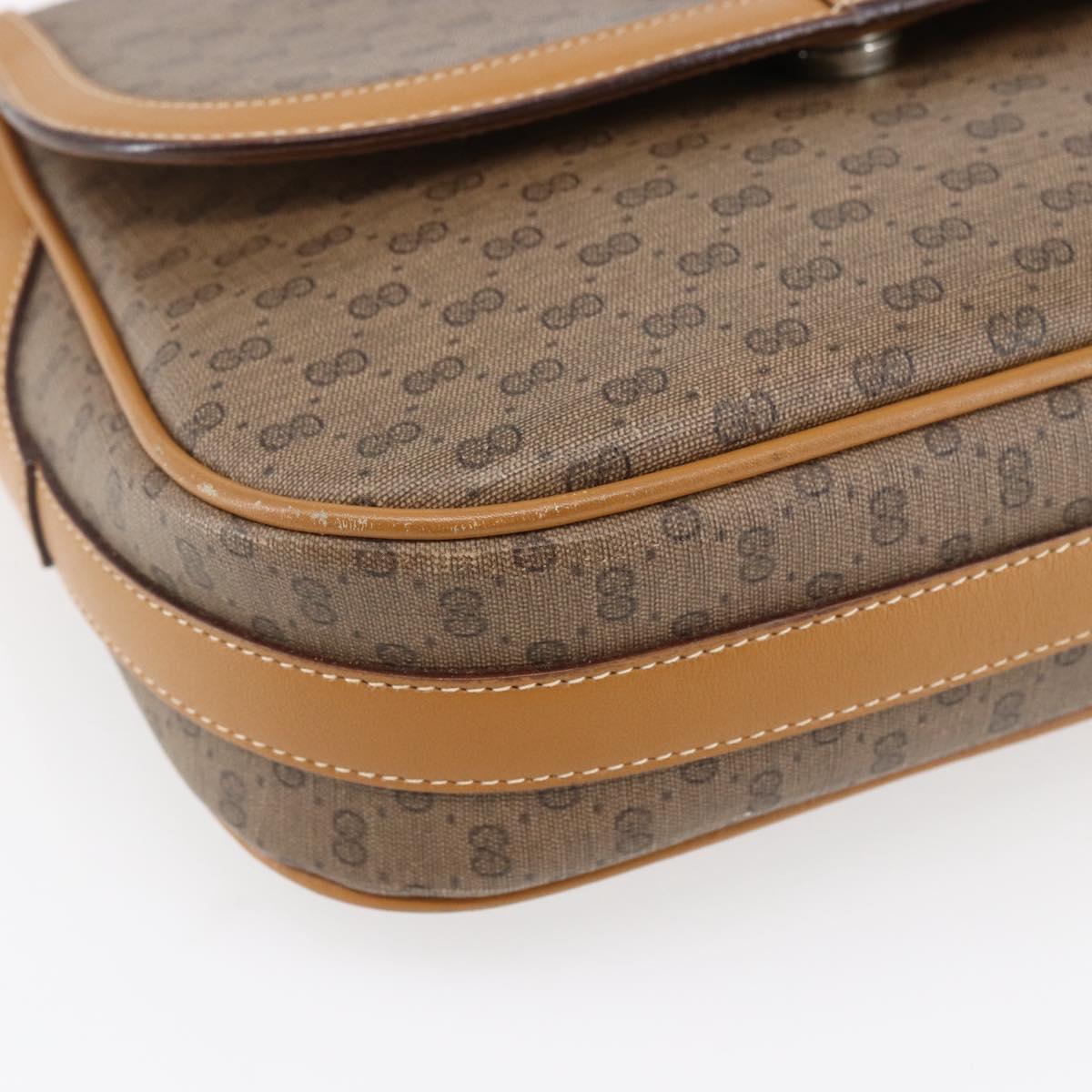 GUCCI Micro GG Supreme Web Sherry Line Bag PVC Beige 001 115 0914 Auth BA7111
