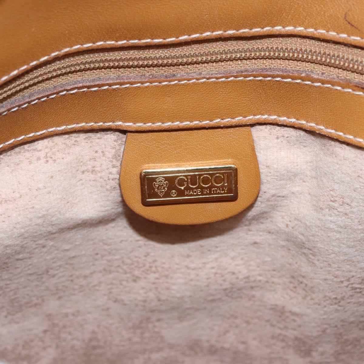 GUCCI Micro GG Supreme Web Sherry Line Bag PVC Beige 001 115 0914 Auth BA7111