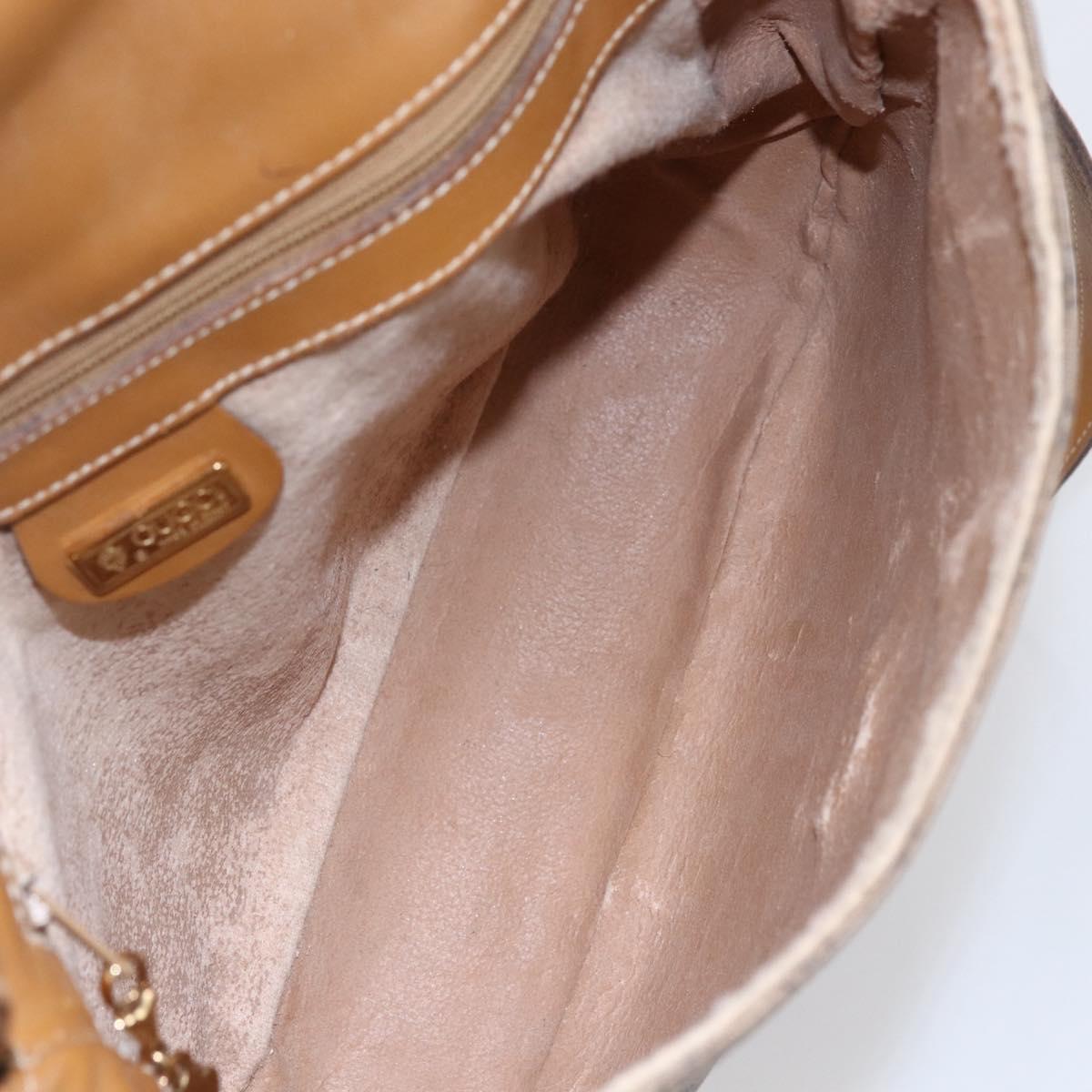 GUCCI Micro GG Supreme Web Sherry Line Bag PVC Beige 001 115 0914 Auth BA7111