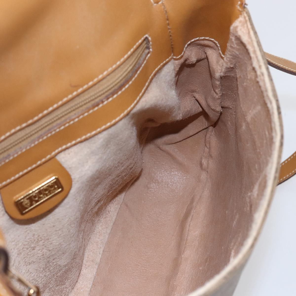 GUCCI Micro GG Supreme Web Sherry Line Bag PVC Beige 001 115 0914 Auth BA7111