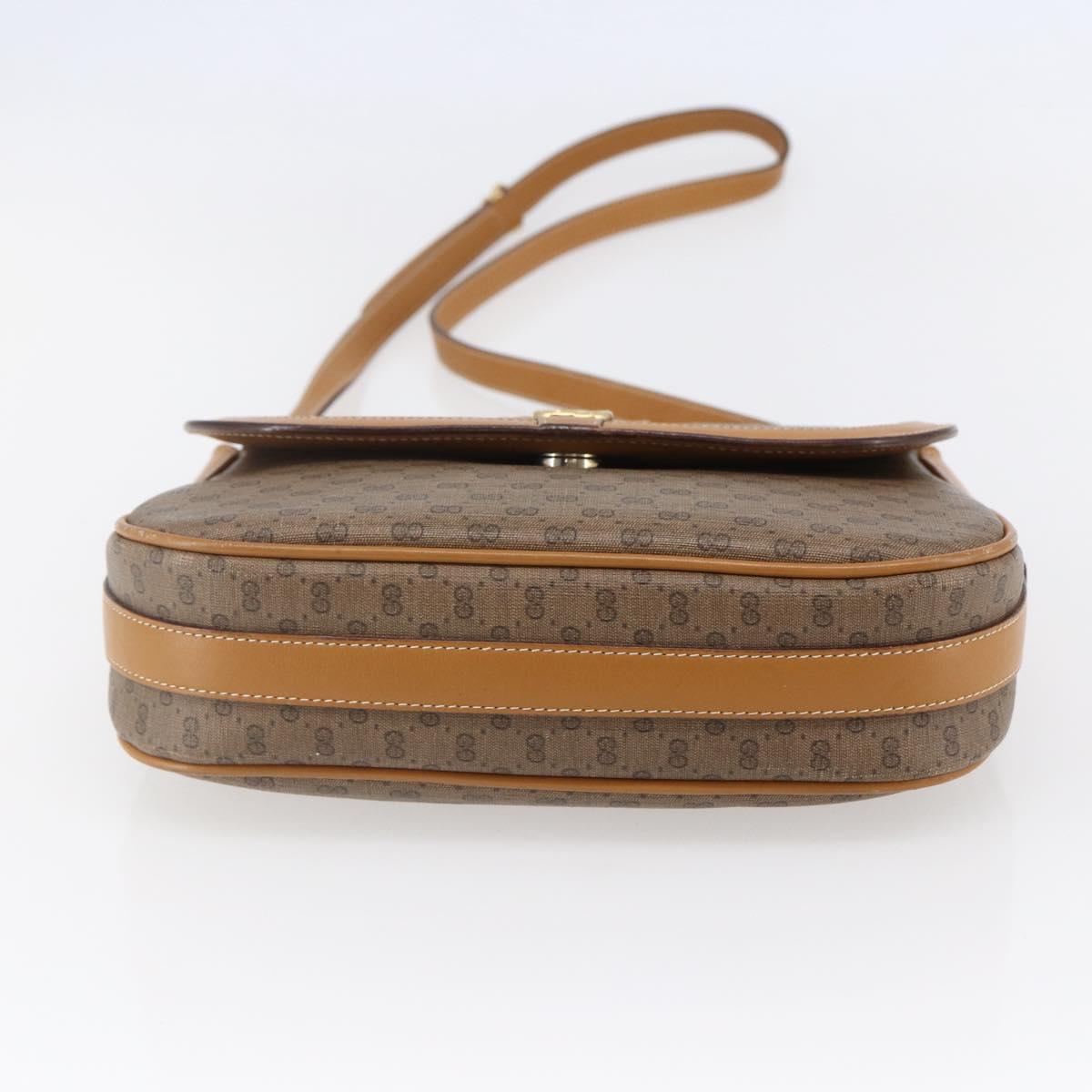 GUCCI Micro GG Supreme Web Sherry Line Bag PVC Beige 001 115 0914 Auth BA7111