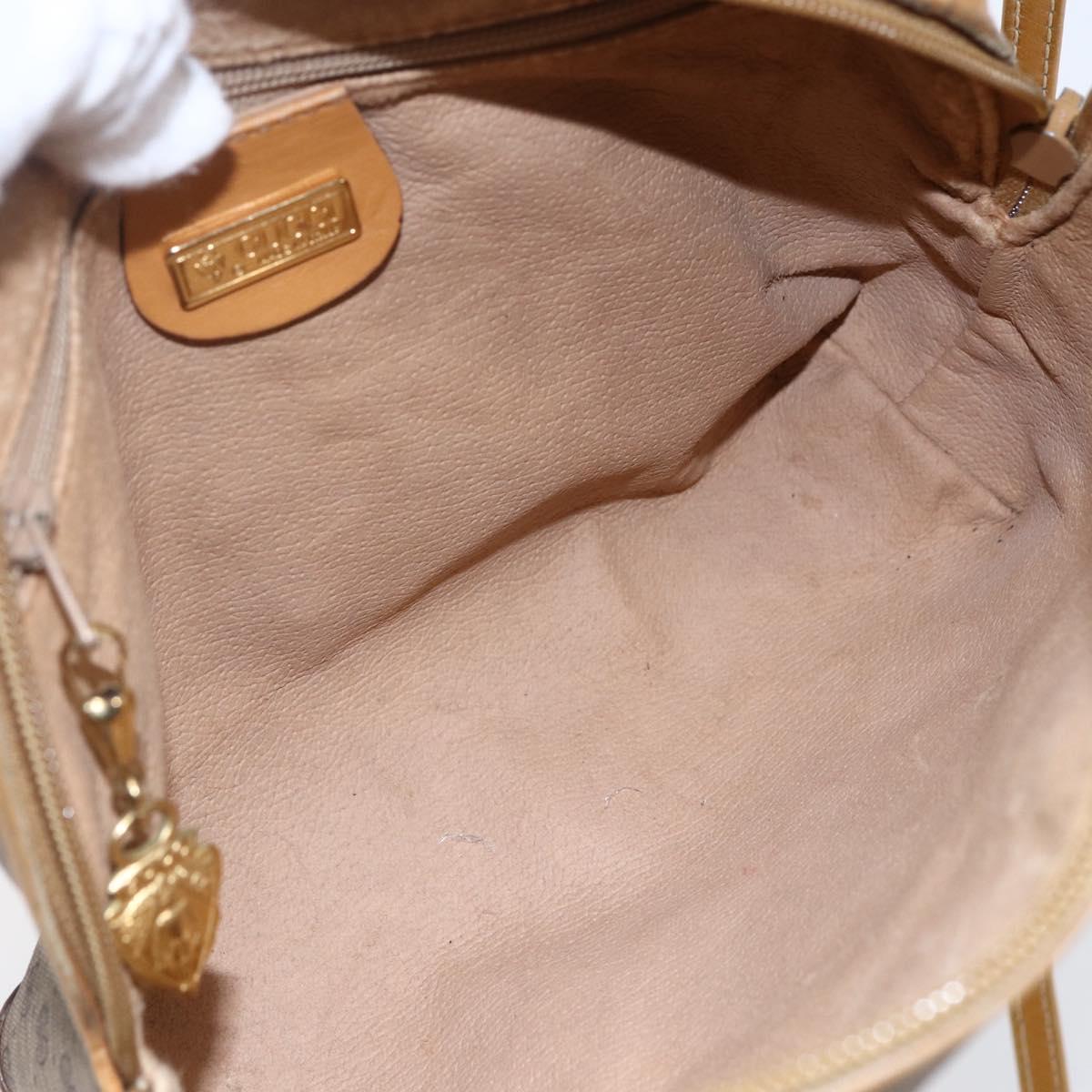 GUCCI Micro GG Supreme Shoulder Bag PVC Beige Gold 007 104 4916 Auth BA7113