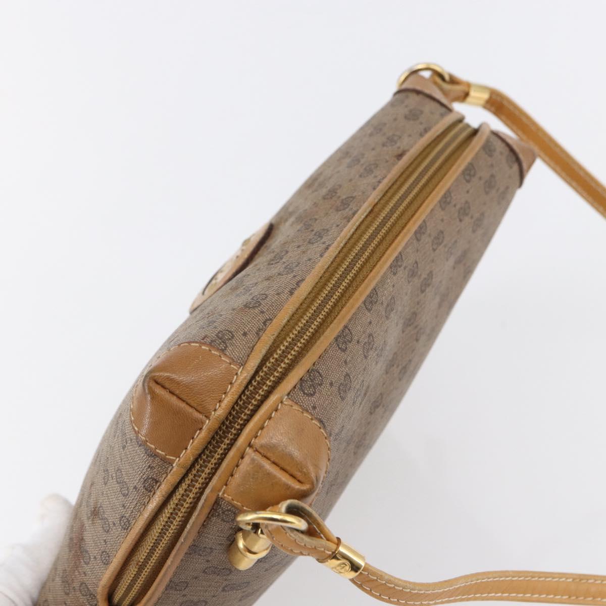 GUCCI Micro GG Supreme Shoulder Bag PVC Beige Gold 007 104 4916 Auth BA7113